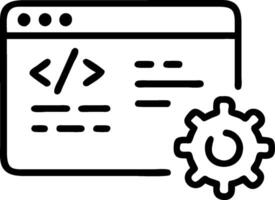 Programming dashboard and codebase icon with space for text on a professional background concept as A sleek programming dashboard and codebase icon design with a vector