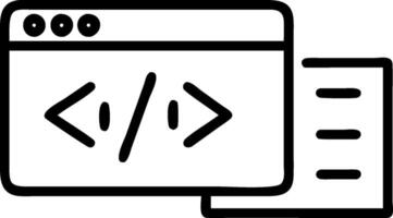 Programming dashboard and codebase icon with space for text on a professional background concept as A sleek programming dashboard and codebase icon design with a vector