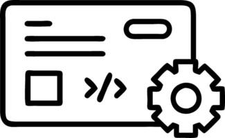 Programming dashboard and codebase icon with space for text on a professional background concept as A sleek programming dashboard and codebase icon design with a vector