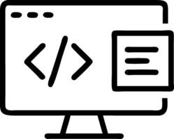 Programming interface and algorithm icon with copy space for coding tools concept as A programming tools oriented interface and algorithm icon with ample copy sp vector
