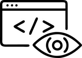 Programming system and code repository icon with space for text and icons on a gray background concept as A versatile programming system and code repository icon vector
