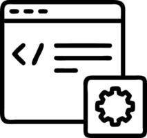 Programming system and code repository icon with space for text and icons on a gray background concept as A versatile programming system and code repository icon vector