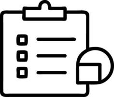 Project management icon with copy space on white background concept as A illustration of a project management icon with ample copy space on a white backgr vector