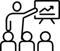 Project manager presenting progress in a team meeting concept as A illustration of a project manager presenting progress in a team meeting featuring a 3 c vector