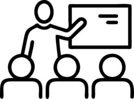 Project manager presenting progress in a team meeting concept as A illustration of a project manager presenting progress in a team meeting featuring a 3 c vector