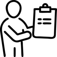Project Manager with Gantt Chart and Clipboard concept as A project manager reviewing a Gantt chart and holding a clipboard set against a dreamy background offer vector