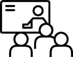 Project team presenting their findings in a business meeting concept as A illustration of a project team presenting their findings in a business meeting f vector