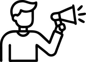 Public Relations with Microphone and Notes concept as A public relations specialist holding a microphone and notes set against a whimsical background offering am vector