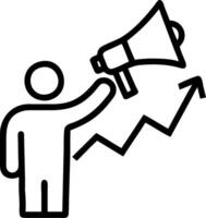 Public Relations with Microphone and Notes concept as A public relations specialist holding a microphone and notes set against a whimsical background offering am vector
