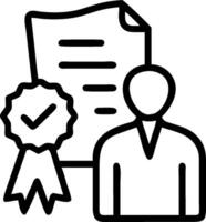 Quality Control Inspector with Inspection Report and Certificate concept as An image of a quality control inspector with an inspection report and certificate set vector