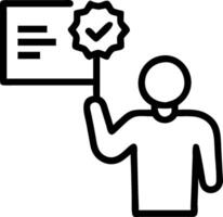 Quality Inspector with Inspection Tool and Certificate concept as An image of a quality inspector with an inspection tool and certificate set against a dreamy ba vector