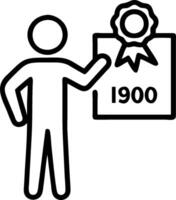 Quality Manager with Checklist and Certificate concept as An image of a quality manager with a checklist and certificate set against a whimsical background offer vector