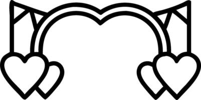 Rainbow Banners and Heart Balloons concept as A border frame with rainbow banners and heart shaped balloons leaving ample copy space symbolizing celebration and vector