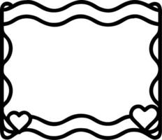 Rainbow Waves and Heart Icons concept as A border frame with rainbow waves and heart icons leaving ample copy space symbolizing fluidity and love in Pride Month. vector