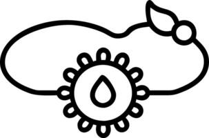 Rakhi and Decorative Plate concept as Rakhi bracelet with a decorative plate and ample copy space representing the artistic and festive traditions of Raksha Band vector