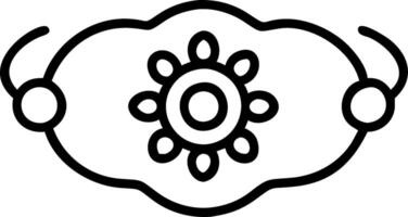 Rakhi and Rangoli concept as Rakhi bracelet with a Rangoli design and ample copy space symbolizing the colorful and artistic aspects of Raksha Bandhan. in Photo vector