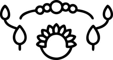 Rakhi and Traditional Thali concept as Rakhi bracelet with a traditional Thali and ample copy space symbolizing the rituals and offerings of Raksha Bandhan. in P vector