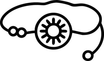 Rakhi and Traditional Thali concept as Rakhi bracelet with a traditional Thali and ample copy space symbolizing the rituals and offerings of Raksha Bandhan. in P vector