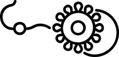 Rakhi and Traditional Thali concept as Rakhi bracelet with a traditional Thali and ample copy space symbolizing the rituals and offerings of Raksha Bandhan. in P vector