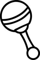 Rattle icon with copy space on a blue background concept as A image of a rattle icon with ample copy space on a blue background perfect for baby toys and vector