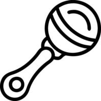 Rattle icon with copy space on a blue background concept as A image of a rattle icon with ample copy space on a blue background perfect for baby toys and vector