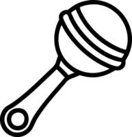 Rattle icon with copy space on a blue background concept as A image of a rattle icon with ample copy space on a blue background perfect for baby toys and vector