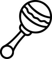 Rattle icon with copy space on a blue background concept as A image of a rattle icon with ample copy space on a blue background perfect for baby toys and vector