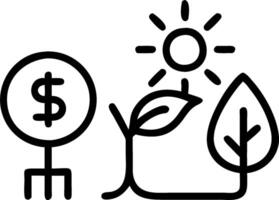 Renewable Energy Investments concept as Businesses invest in renewable energy sources like solar and wind to power operations and reduce reliance on fossil fuels vector