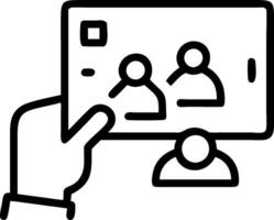 Remote Work Management App concept as Professional managing remote work tasks and team collaboration through a mobile app on their tablet. in Photo Stock Concept vector