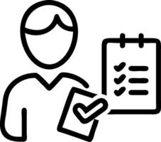 Reporter with Notebook and Fact Check Icon concept as An image of a reporter with a notebook and fact check icon set against a whimsical background offering ampl vector