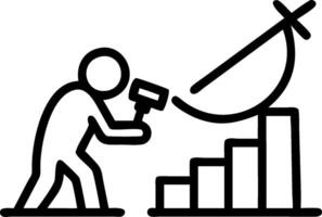 Researcher with Microscope and Data concept as A researcher using a microscope and analyzing data set against a dreamy background offering ample space for text o vector