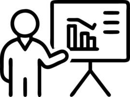 Researcher with Data and Presentation concept as An image of a researcher with data and presentation set against a dreamy background offering ample space for tex vector