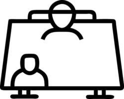 Retirement icon with copy space on white background concept as A illustration of a retirement icon with ample copy space on a white background perfect for vector