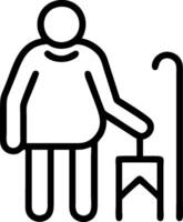 Retirement icon with copy space on white background concept as A illustration of a retirement icon with ample copy space on a white background perfect for vector