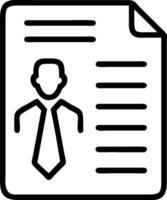 Resume and tie icon with copy space for job search presentations concept as A visually appealing resume and tie icon with copy space designed to enhance job sear vector