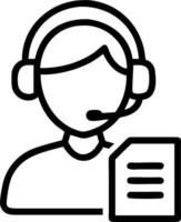 Risk Manager with Report and Pen concept as A risk manager reviewing a report and holding a pen set against a whimsical background offering ample space for text vector