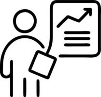 Risk Manager with Report and Pen concept as A risk manager reviewing a report and holding a pen set against a whimsical background offering ample space for text vector