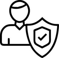 Risk Analyst with Risk Matrix and Shield concept as An image of a risk analyst with a risk matrix and shield set against a dreamy background offering ample space vector