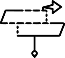 Roadmap icon with blank space for custom branding concept as A customizable roadmap icon with blank space for adding custom branding elements making it suitable vector