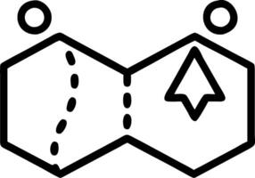 Roadmap icon with blank space for custom branding concept as A customizable roadmap icon with blank space for adding custom branding elements making it suitable vector