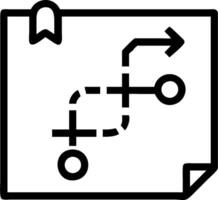roadmap icon with copy space on a white background concept as A illustration of a roadmap icon with ample copy space on a white background perfect for dep vector