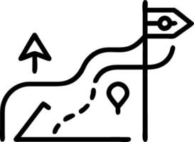 Roadmap symbol with copy space for design projects concept as An artistic rendering of a roadmap symbol with spacious copy space suitable for design projects rel vector