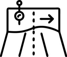 Roadmap symbol with space for text on a blue background concept as A sleek roadmap symbol with ample space for text on a blue background suitable for illustratin vector