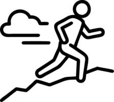 Runner in the Morning Mist concept as A runners silhouette against the misty backdrop offers a glimpse into morning fitness routines in nature. in Photo Stock Co vector