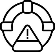 Safety icon with ample space for text and graphics concept as An iconographic safety design offering ample space for both text and graphics perfect for illustrat vector