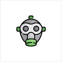 A gas mask icon on a white background vector