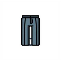 A pair of pants icon on a white background vector