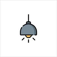 A light bulb icon on a white background vector