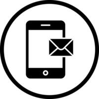Mobile E-mail Icon Design vector
