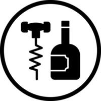 Wine Corkscrew Icon Design vector